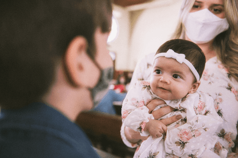 Batizado em SJC, o grande dia  que a Melissa se torna filha de Deus.'