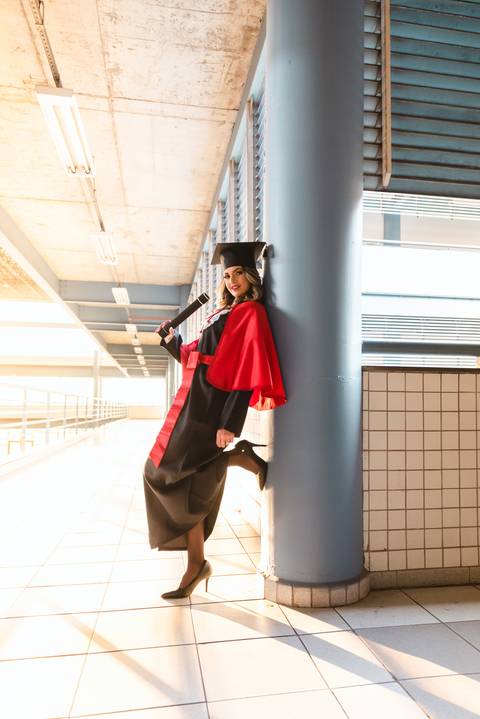 Ensaio de formatura da turma de Direito'