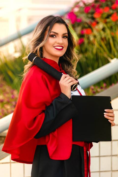 Foto de diploma de formatura'