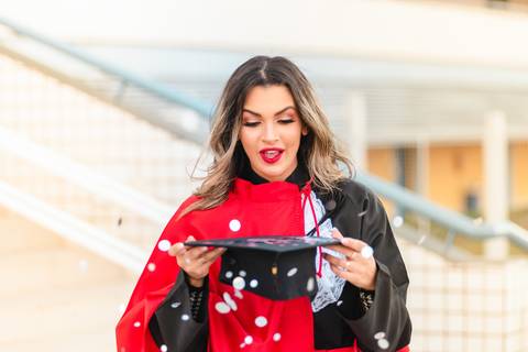 Foto criativa de formando'