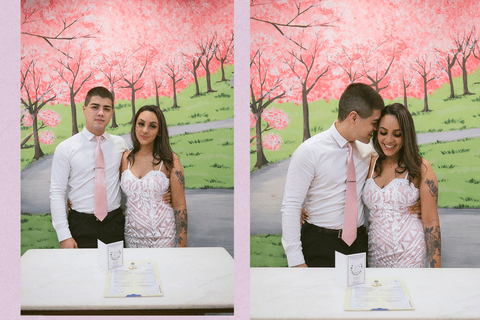 Casal registra o dia tão especial do casamento no cartório de registro em São José dos Campos'