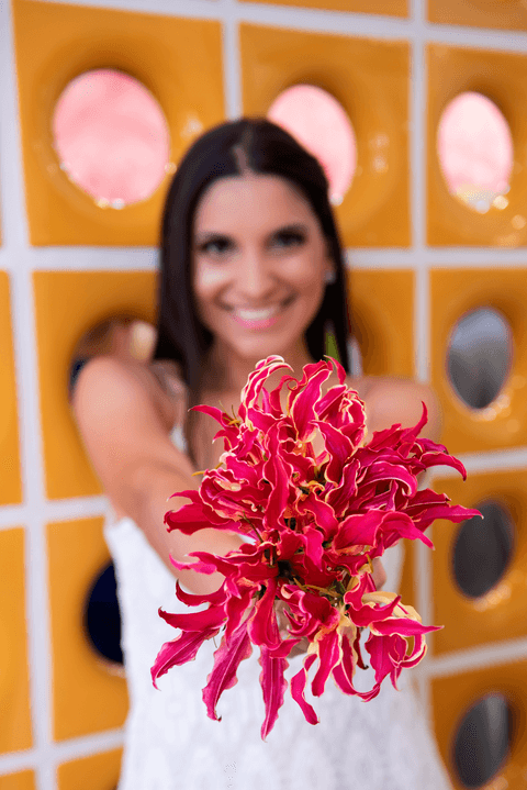 buque com flòres naturais para casamento civil'