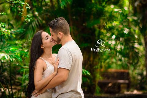 Ensaio/romântico/praia/Santos/SP'