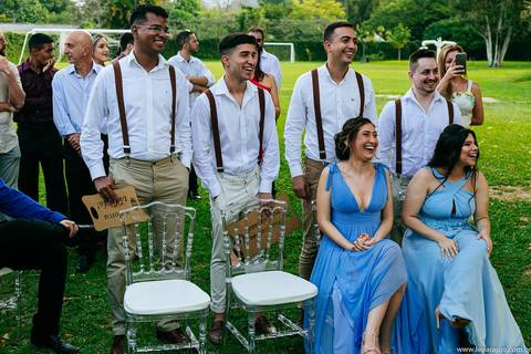 Padrinhos e madrinhas de casamento - Cerimônia de Casamento - Léo Araújo Fotografia - Fotógrafo de Casamento RJ - Casamento - Fotografia de Casamento RJ'