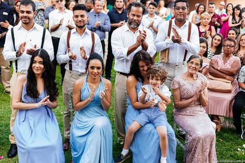 Padrinhos e madrinhas de casamento - Cerimônia de Casamento - Léo Araújo Fotografia - Fotógrafo de Casamento RJ - Casamento - Fotografia de Casamento RJ'