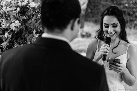 Votos dos noivos - Noivos no altar -Cerimônia de Casamento - Léo Araújo Fotografia - Fotógrafo de Casamento RJ - Casamento - Fotografia de Casamento RJ'