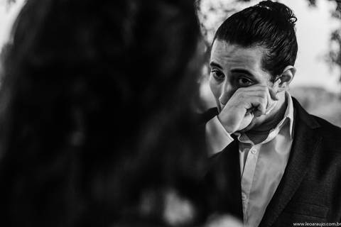 Votos dos noivos - Noivos no altar -Cerimônia de Casamento - Léo Araújo Fotografia - Fotógrafo de Casamento RJ - Casamento - Fotografia de Casamento RJ'