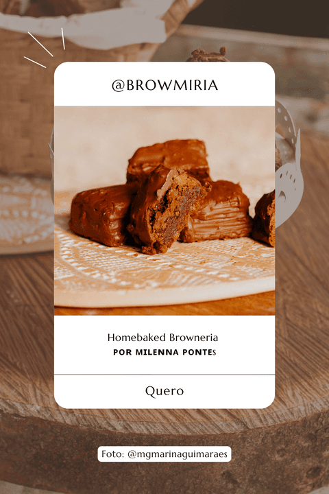 Brownies da marca recifense Browmiria. Foto: Marina Guimarães'