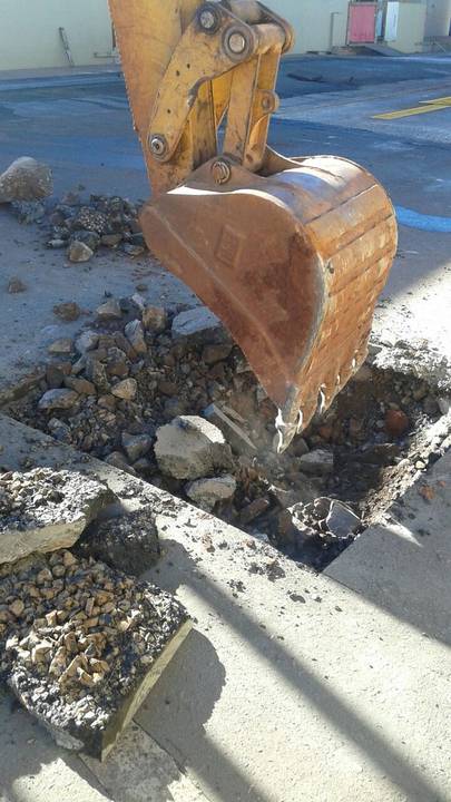 Obras industriais em foz'