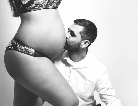 Tami Rodriguez - Ensaio Gestante Estúdio - Bruna Borges - Niterói-RJ.'