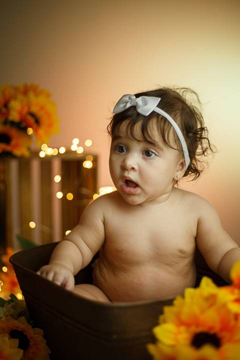 Tami Rodriguez - Ensaio Infantil Tema  Girassol - Acompanhamento Infantil -Helena- Girassol'