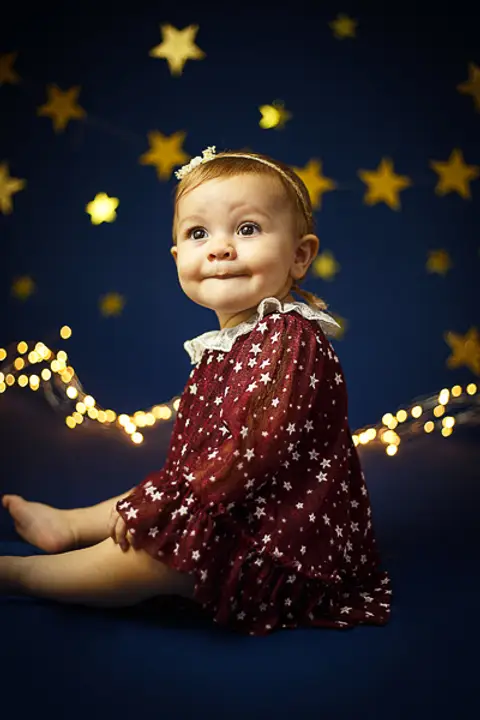Ensaio Infantil Tema  Estrelas -  Maitê 11 meses - Niterói'