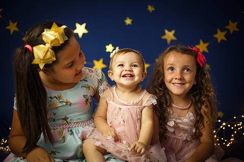 Ensaio Infantil Tema  Estrelas -  Maitê 11 meses - Niterói'