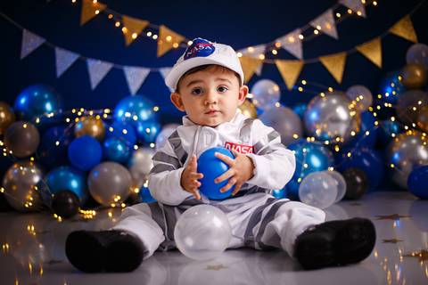 Smash the Cake - Cake Smash - Astronauta - Gael - Tami Rodriguez - Niterói'