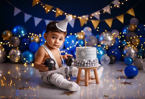 Smash the Cake - Cake Smash - Astronauta - Gael - Tami Rodriguez - Niterói'