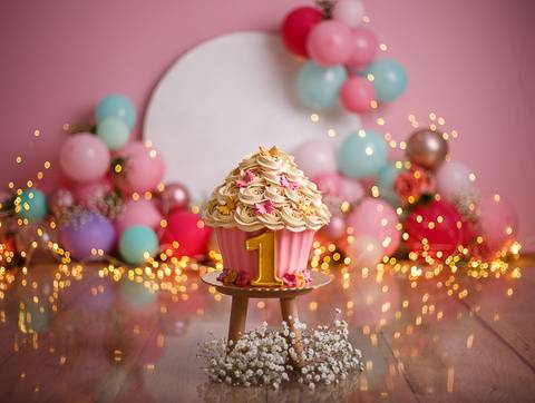 Smash The Cake - Marina - Tema Flores e Borboletas - Tami Rodriguez Fotografia '