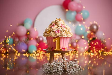 Smash The Cake - Marina - Tema Flores e Borboletas - Tami Rodriguez Fotografias '