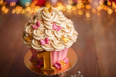 Smash The Cake - Marina - Tema Flores e Borboletas - Tami Rodriguez Fotografias '