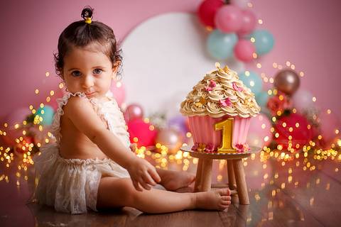 Smash The Cake - Marina - Tema Flores e Borboletas - Tami Rodriguez Fotografias '