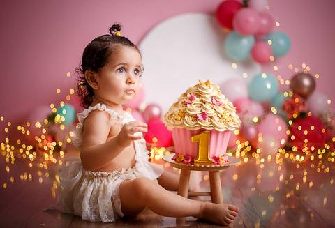 Smash The Cake - Marina - Tema Flores e Borboletas - Tami Rodriguez Fotografias '