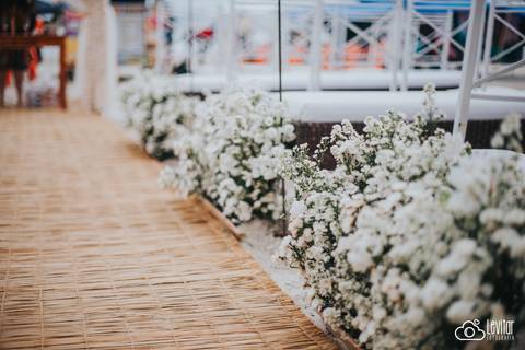 decoração casamento na praia de Ubatuba'