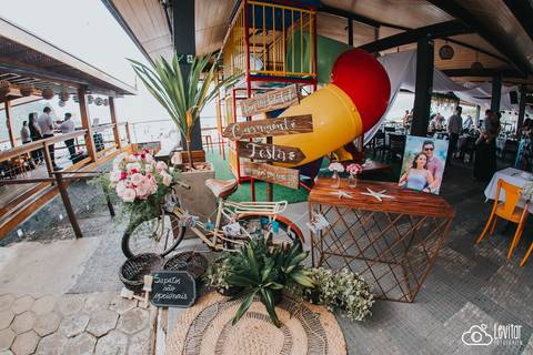 decoração casamento na praia de Ubatuba'