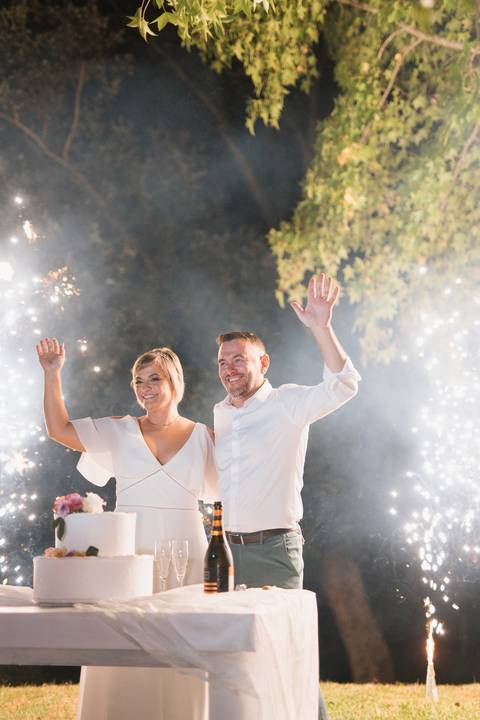 Corte do bolo noivos - casamento penafiel '