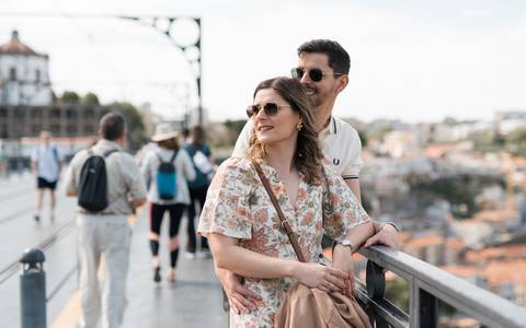 Sessão de casal na ribeira do Porto
'