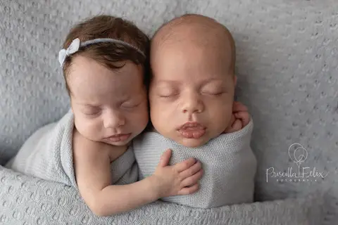 fotografia newborn gemelares, ensaio de gêmeos, book de gêmeos'