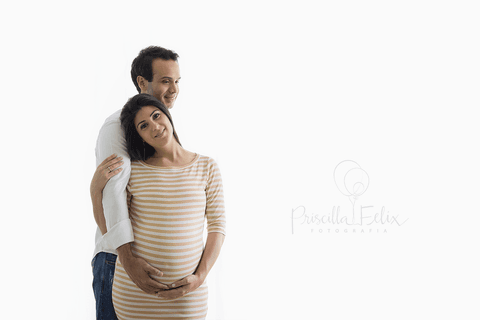 Ensaio grávida em estúdio'