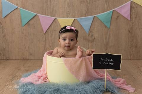 Isabela aos 4 meses de vida'