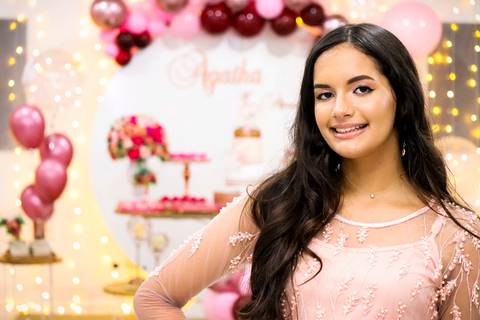 Cobertura Fotográfica de aniversário 15 anos de Agatha - Foto Rebecca Torquato'