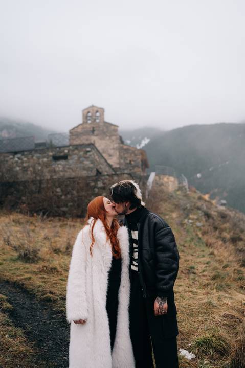 Andorra snowy Wedding photography '