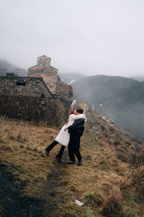 Andorra snowy Wedding photography '