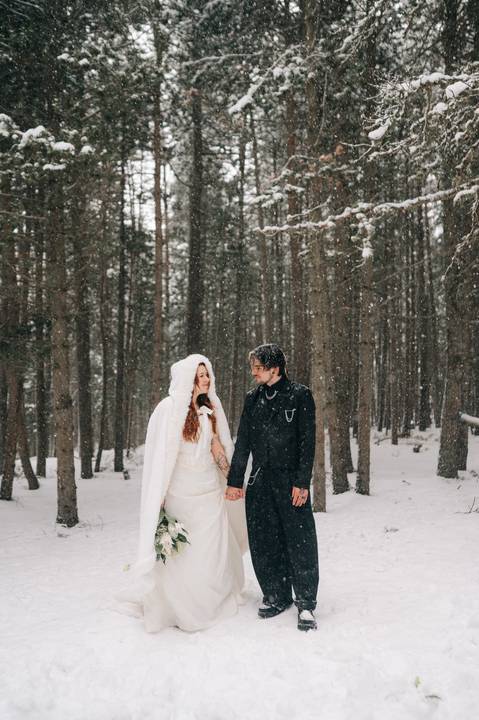 Andorra snowy Wedding photography '