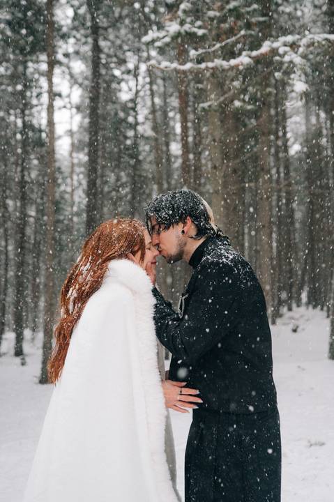 Andorra snowy Wedding photography '