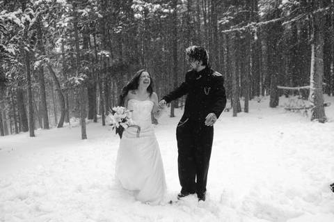 Andorra snowy Wedding photography '