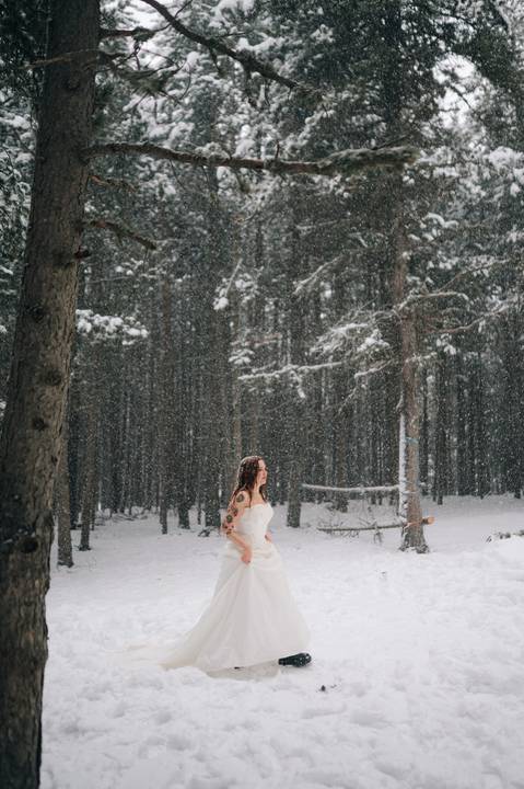 Andorra snowy Wedding photography '
