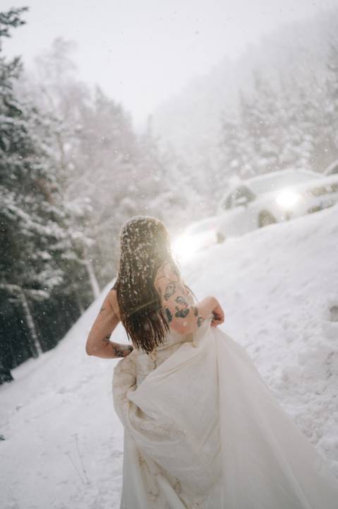 Andorra snowy Wedding photography '