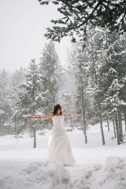Andorra snowy Wedding photography '