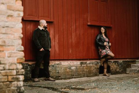 Ensaio de Casal sorrindo em paranapiacaba são paulo'