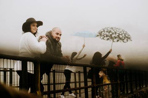 Ensaio de Casal na ponte em paranapiacaba são paulo'