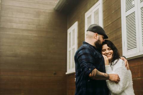 Ensaio de Casal sorrindo em paranapiacaba são paulo'