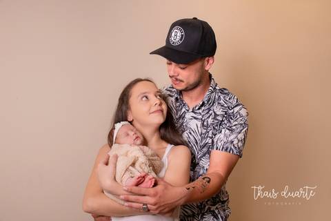 fotografia  de família em sessão newborn Brusque SC'