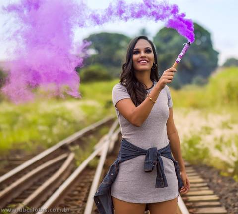 fumaça colorida '