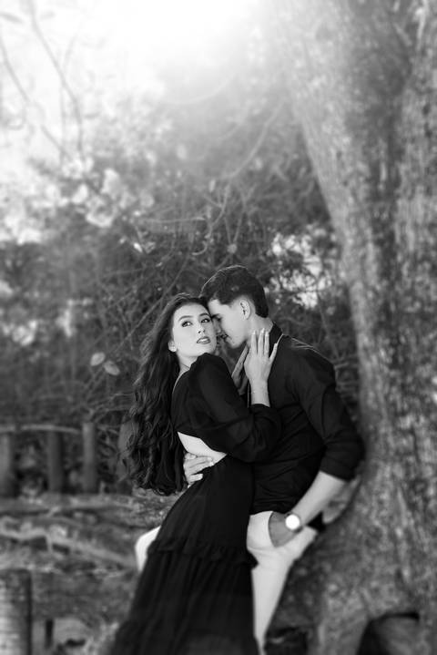Fotografia de ensaio pré-casamento na praia em Bacutia, ES'