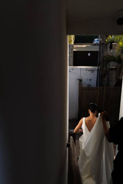 foto atististica de noiva'