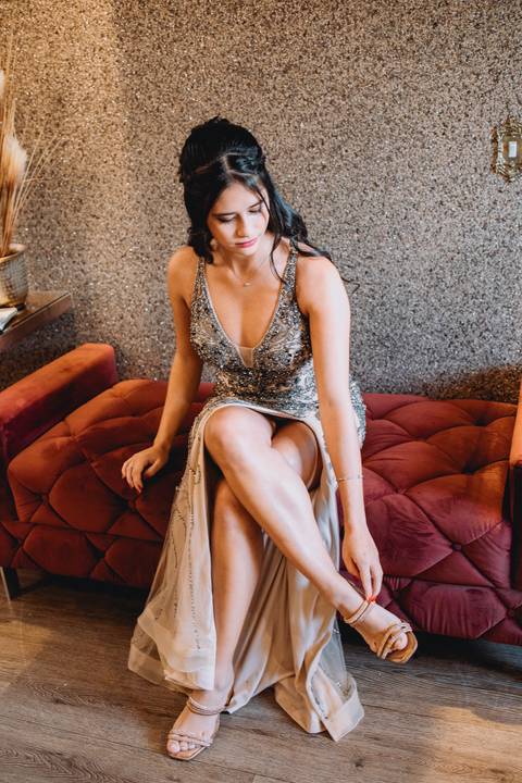 detalhe de making of debutante castelo dos vinhas '