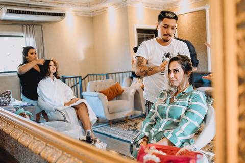 detalhe de making of debutante castelo dos vinhas '