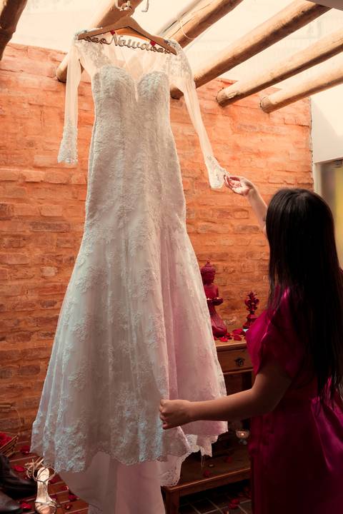 vestido noiva making of'